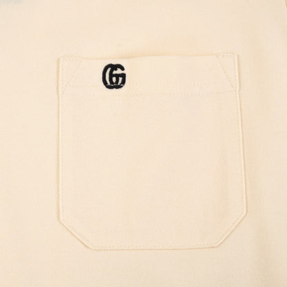 Logo solid color polo shirt