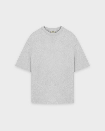 Heavy Grey Melange Basic T-Shirt