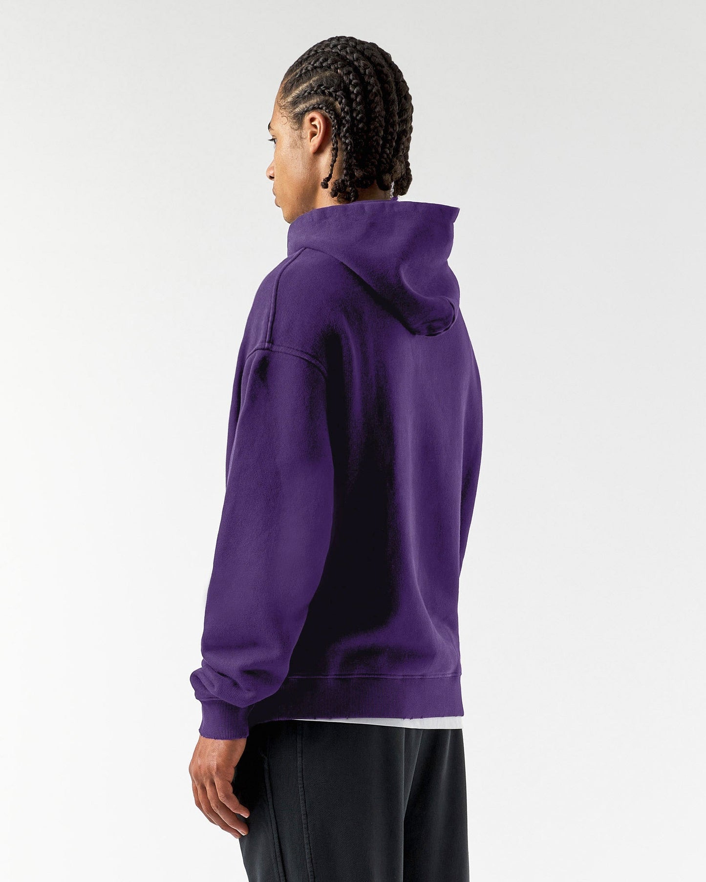 Heavy Purple Basic Hoodie