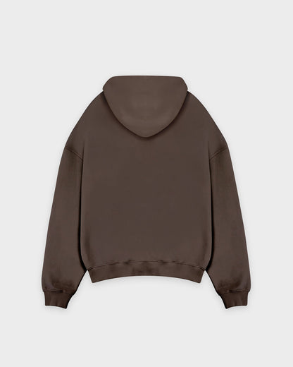 Heavy Chocolate Brown Basic Hoodie