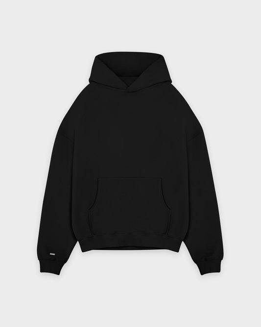 Heavy Black Basic Hoodie