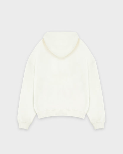 Heavy Off White Basic Hoodie