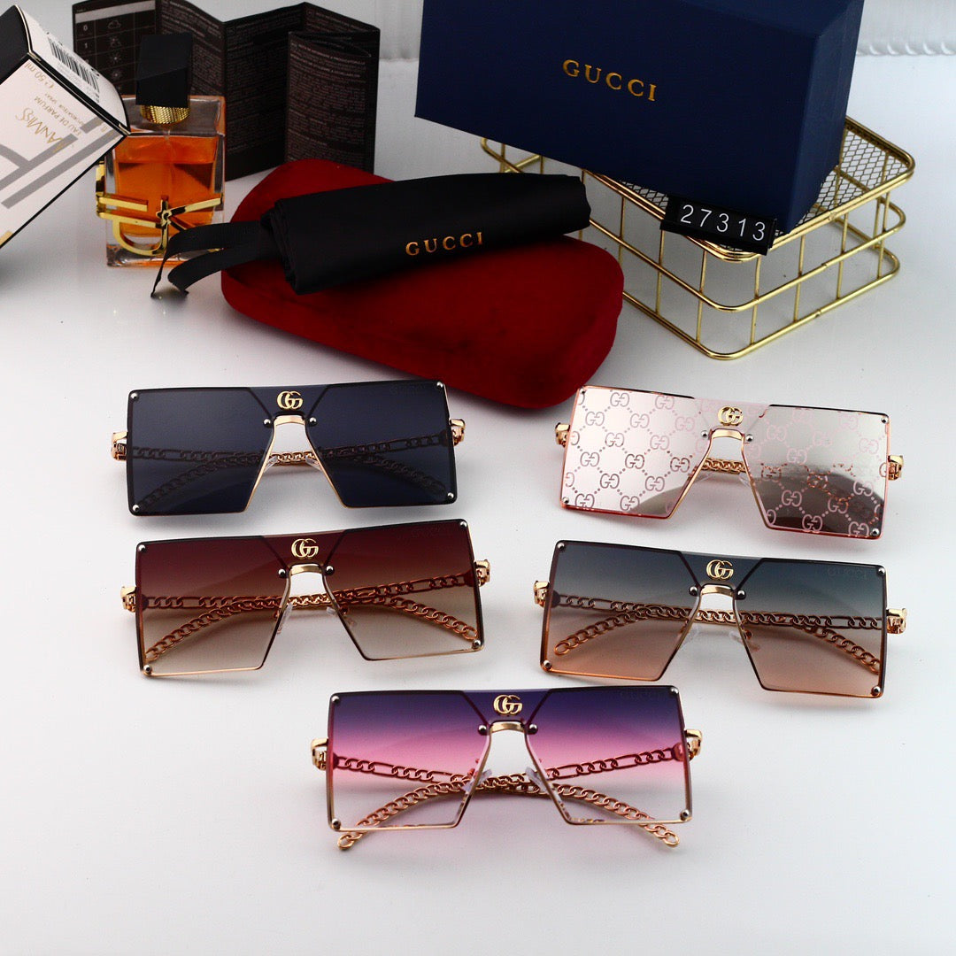 One-Piece Metal Woven Sunglasses