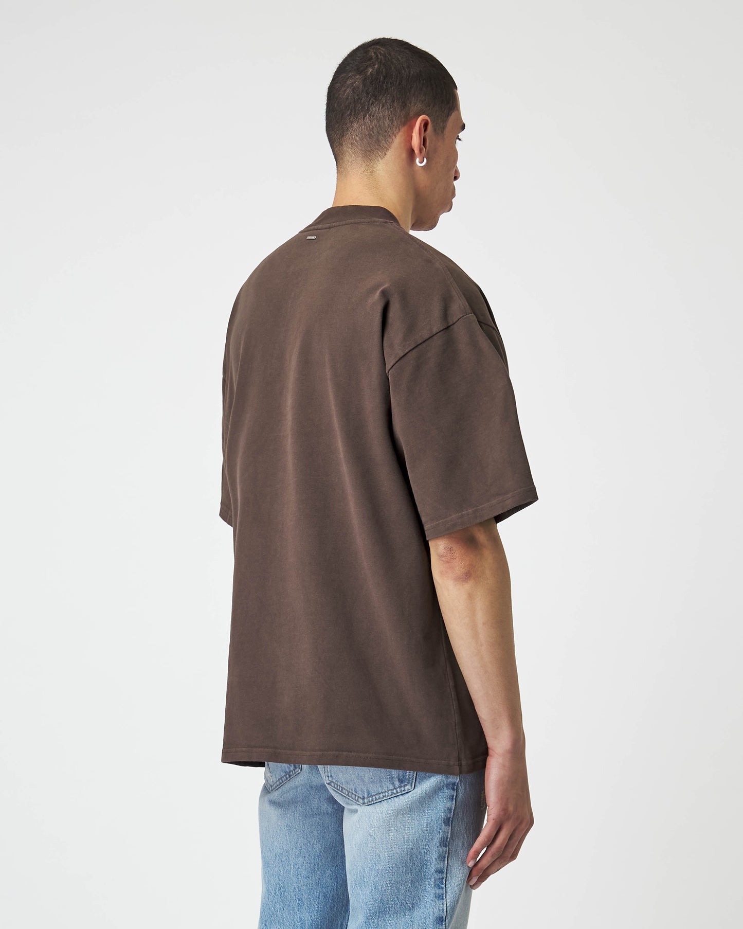 Heavy Chocolate Brown Basic T-Shirt