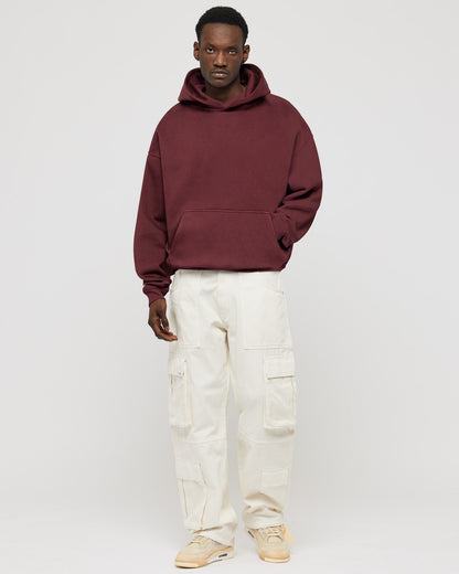 Heavy Ruby Red Basic Hoodie