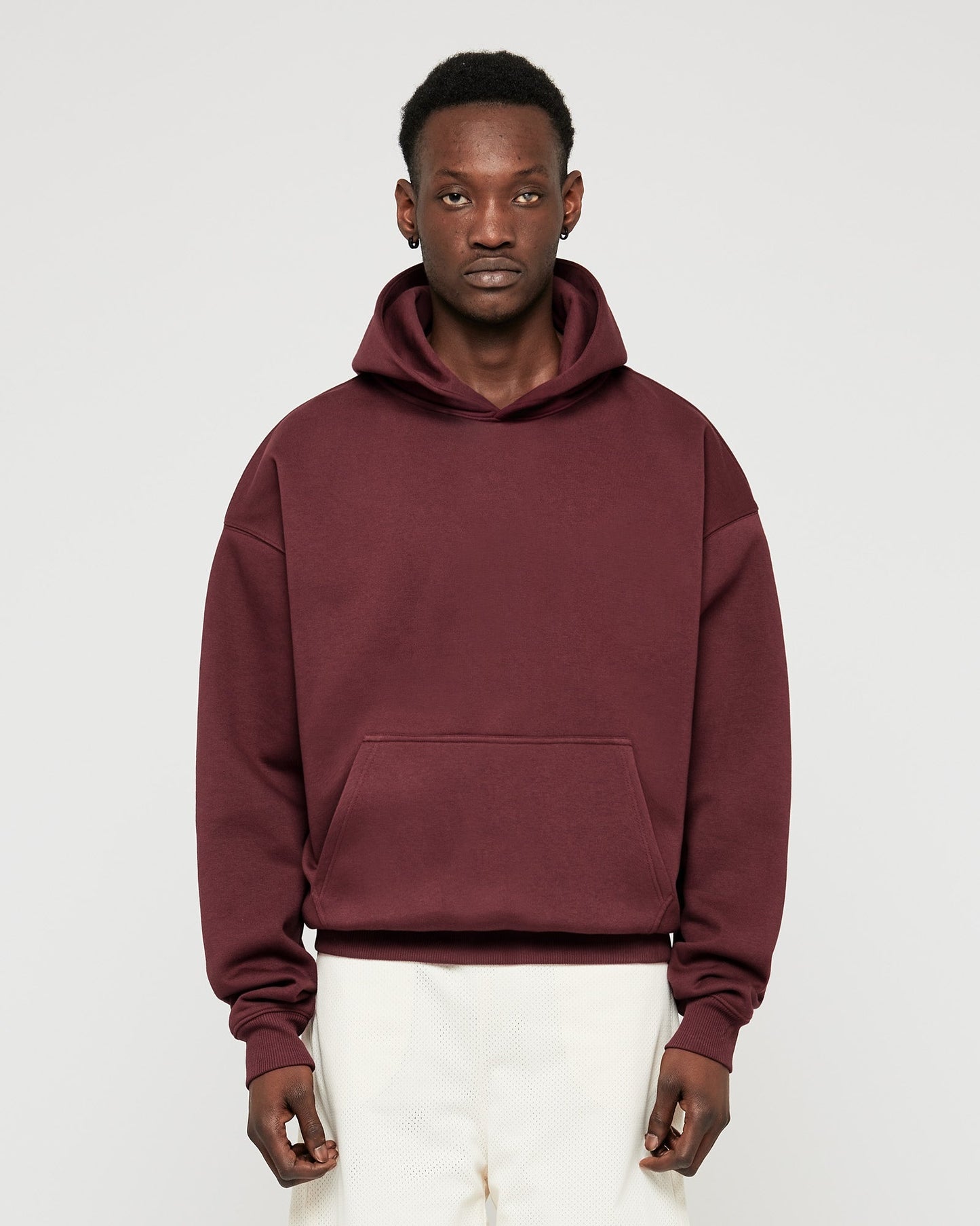 Heavy Ruby Red Basic Hoodie