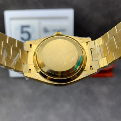 Unisex Yellow gold - Green dial - 36mm