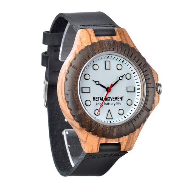 Wooden Style Men's Watch