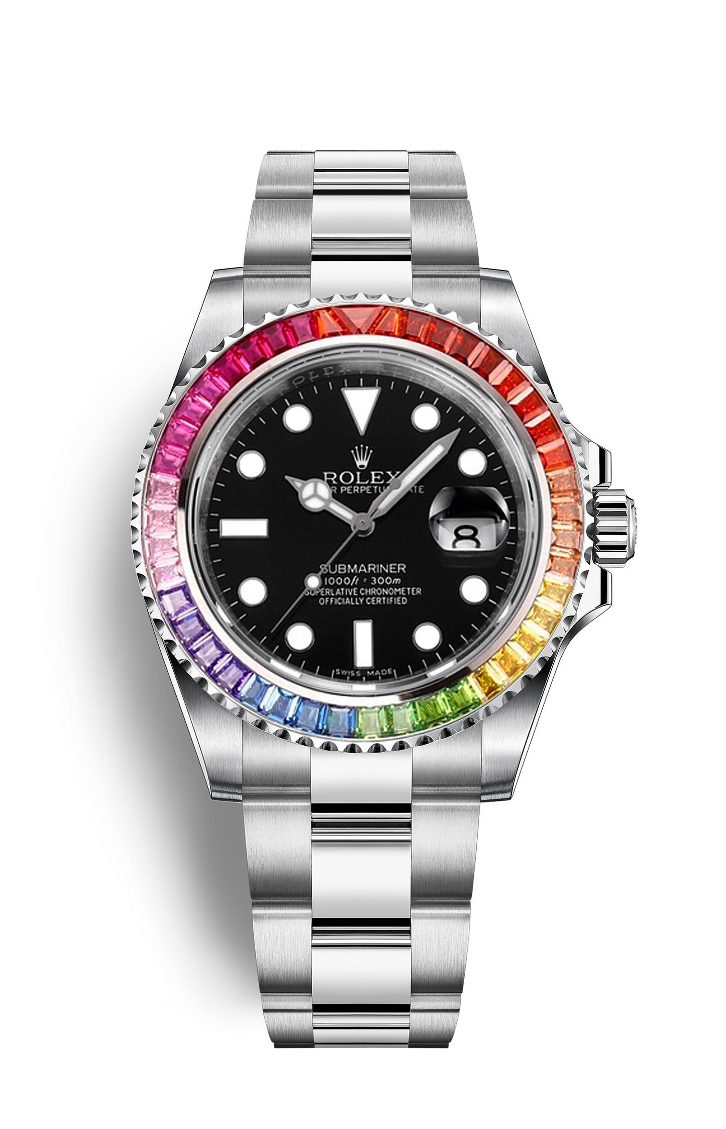 Black Dial - Rainbow 904L Steel - 41mm