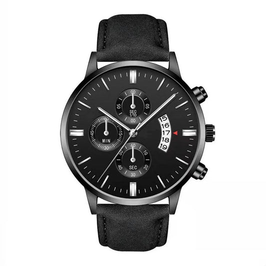 Men's Business Quartz Watches Stainless Steel Wristwatch