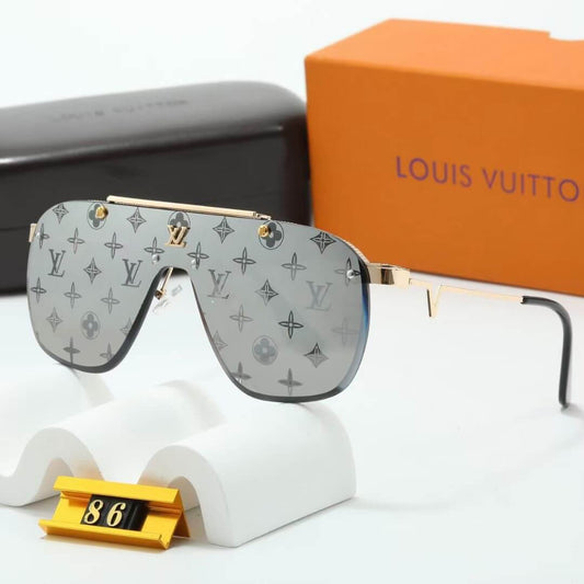 Frameless Metal Letter Sunglasses