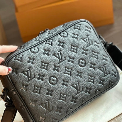 Classic Embossed All Over Leather Bag