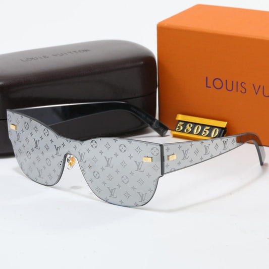 Letter Printed Frameless Design Sunglasses