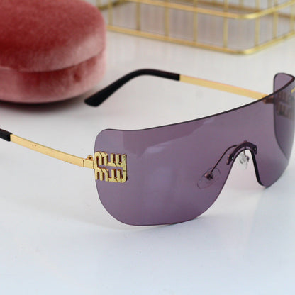 Fashionable Frameless Design Ski Sunglasses