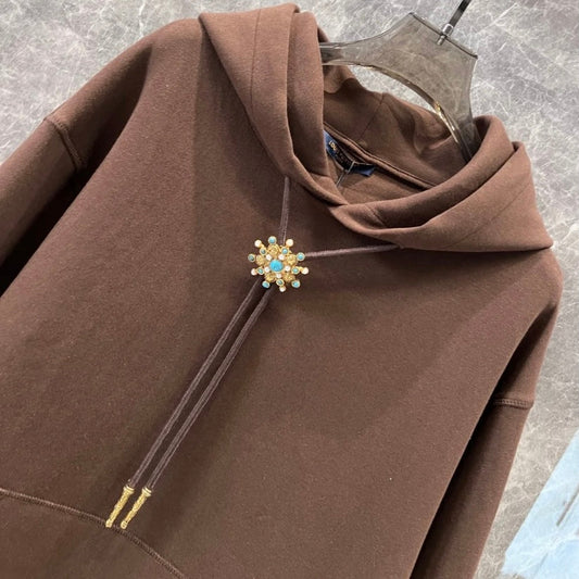 Turquoise Sunflower Hoodie