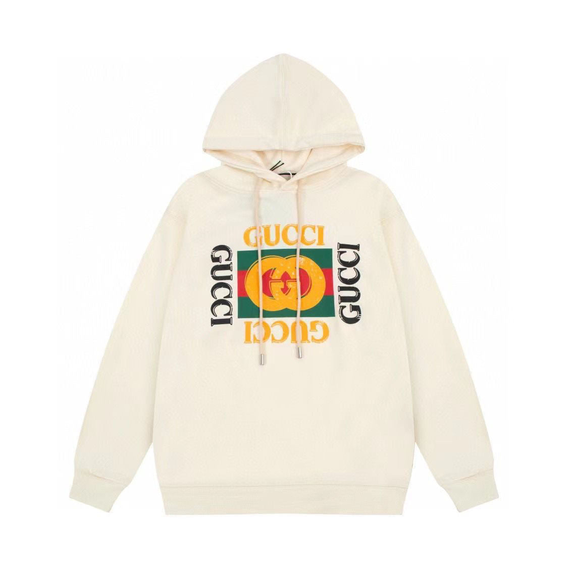 letter print hooded sweatshirt