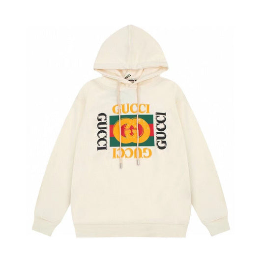 letter print hooded sweatshirt