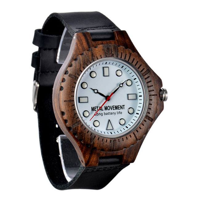 Wooden Style Men's Watch