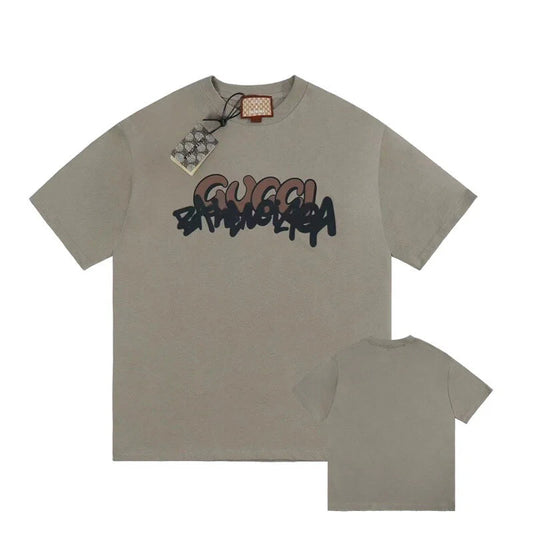 Men's Cobranded Print T-shirt -Grey