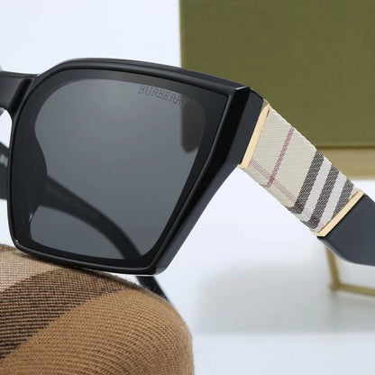 Classic Checkered Square Sunglasses