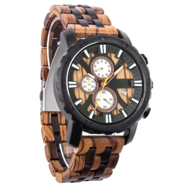 Wooden Style Men's Watch