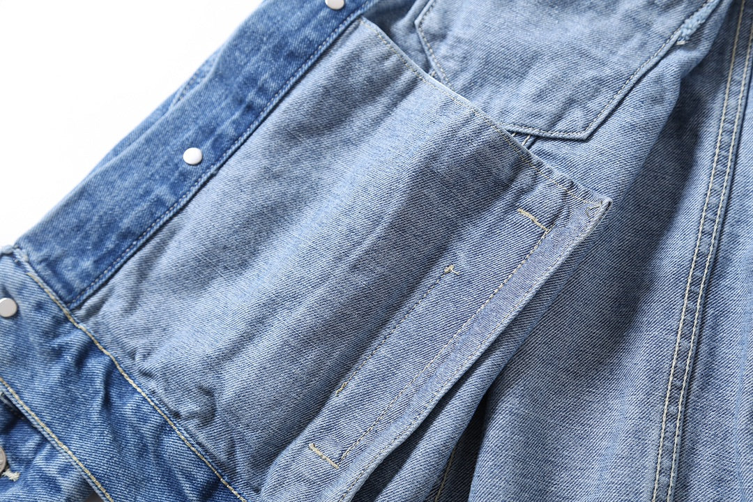 24FW seven language washed denim jacket