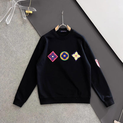 High quality three-flower logo pure cotton sweatshirt