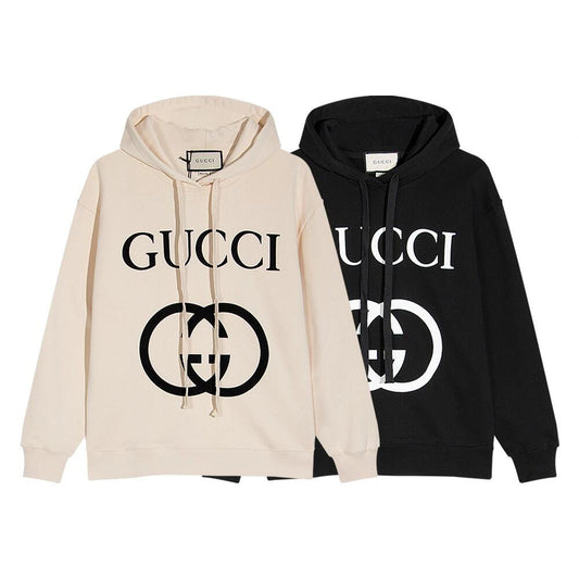 Double G two-tone classic hooded sweatshirt