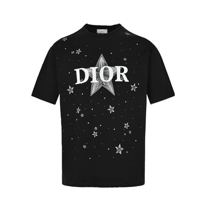 Logo star print T-shirt