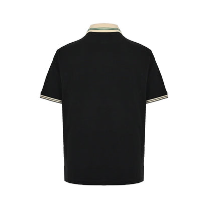 Polo Short Sleeve with Double G Embroidery on Classic Neckline