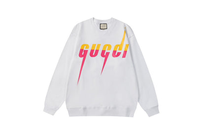 Colorful Gradient Bladed Letter Sweatshirt