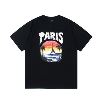 Sunset Tower Print T shirt