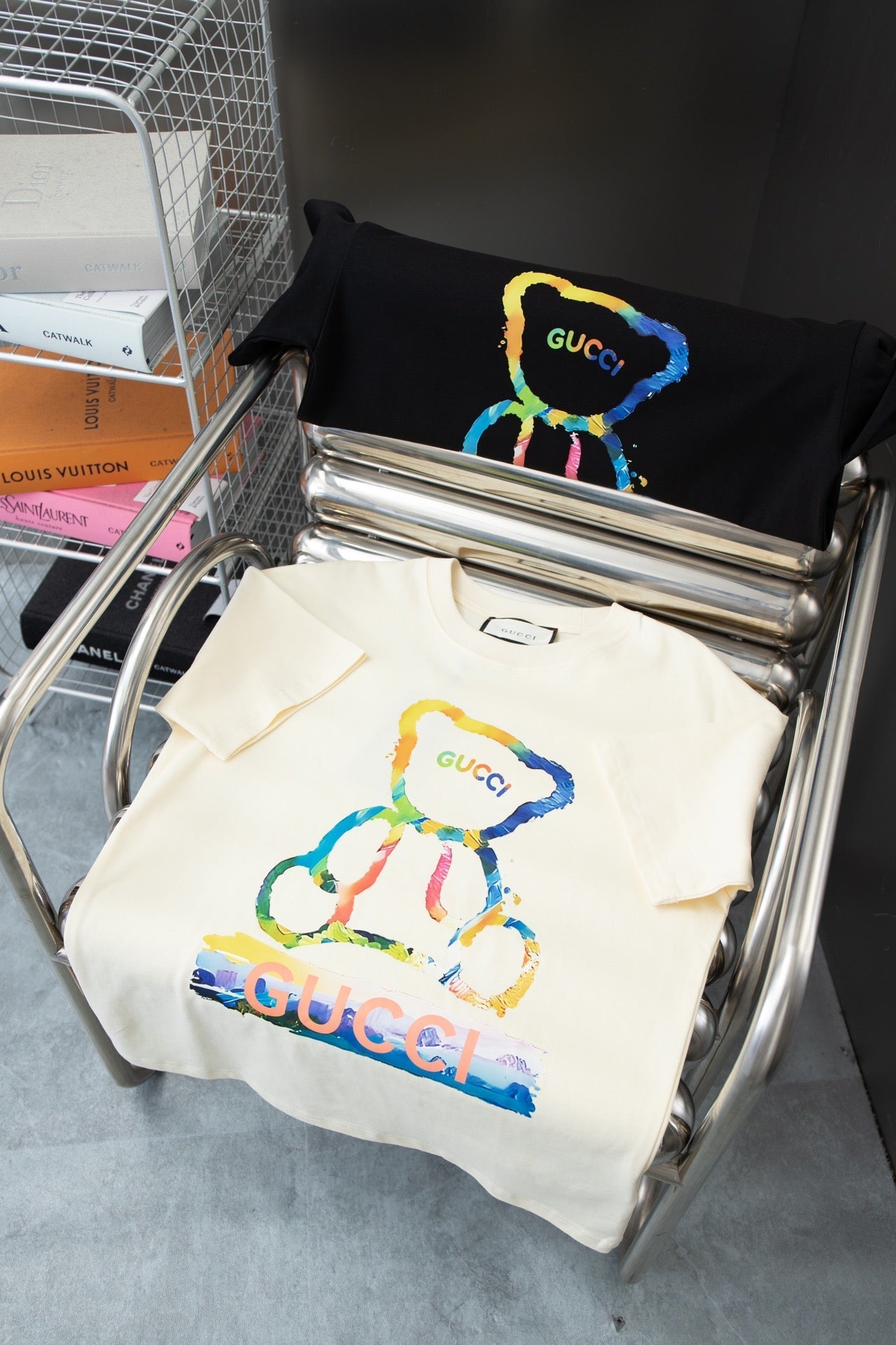 Rainbow Bear Print T shirt