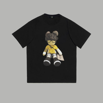 Bear Alphabet Print T Shirt