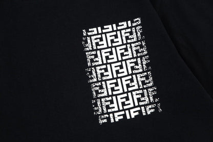 Double FF Letter Pocket Print T Shirt