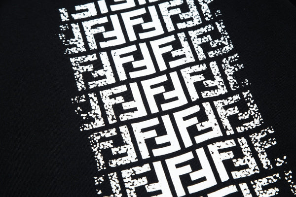 Double FF Letter Pocket Print T Shirt