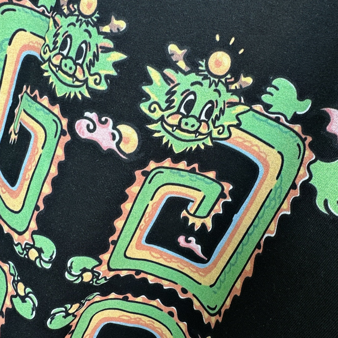 Dragon Print Pattern T Shirt