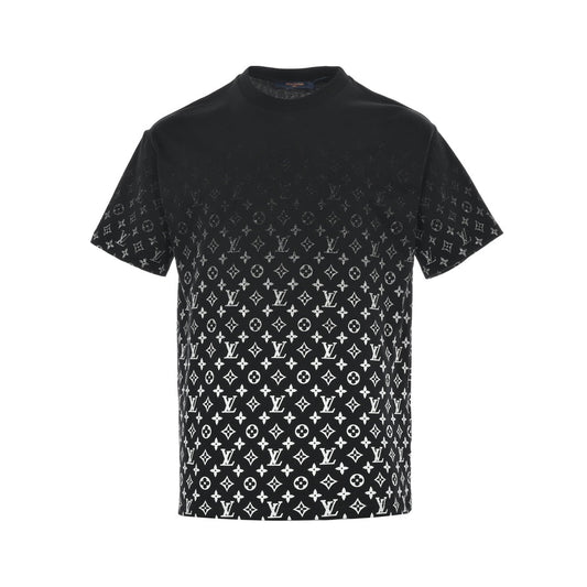 Gradient all-over presbyopia print T SHIRT