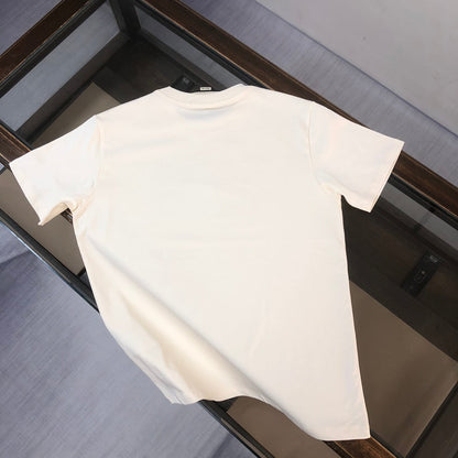 Brown Square Print T Shirt