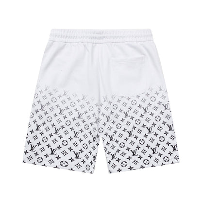 Summer new gradient letter print shorts