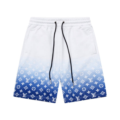 Summer new gradient letter print shorts