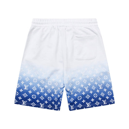 Summer new gradient letter print shorts