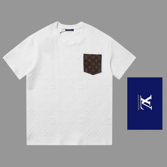 Full Print Leather Pockets T Shirt