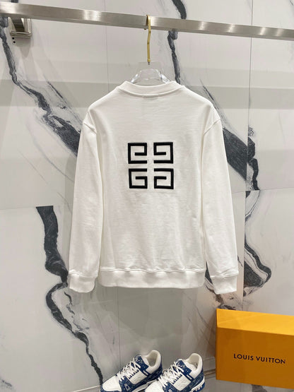 Front And Back Embroidered Sweatshirt