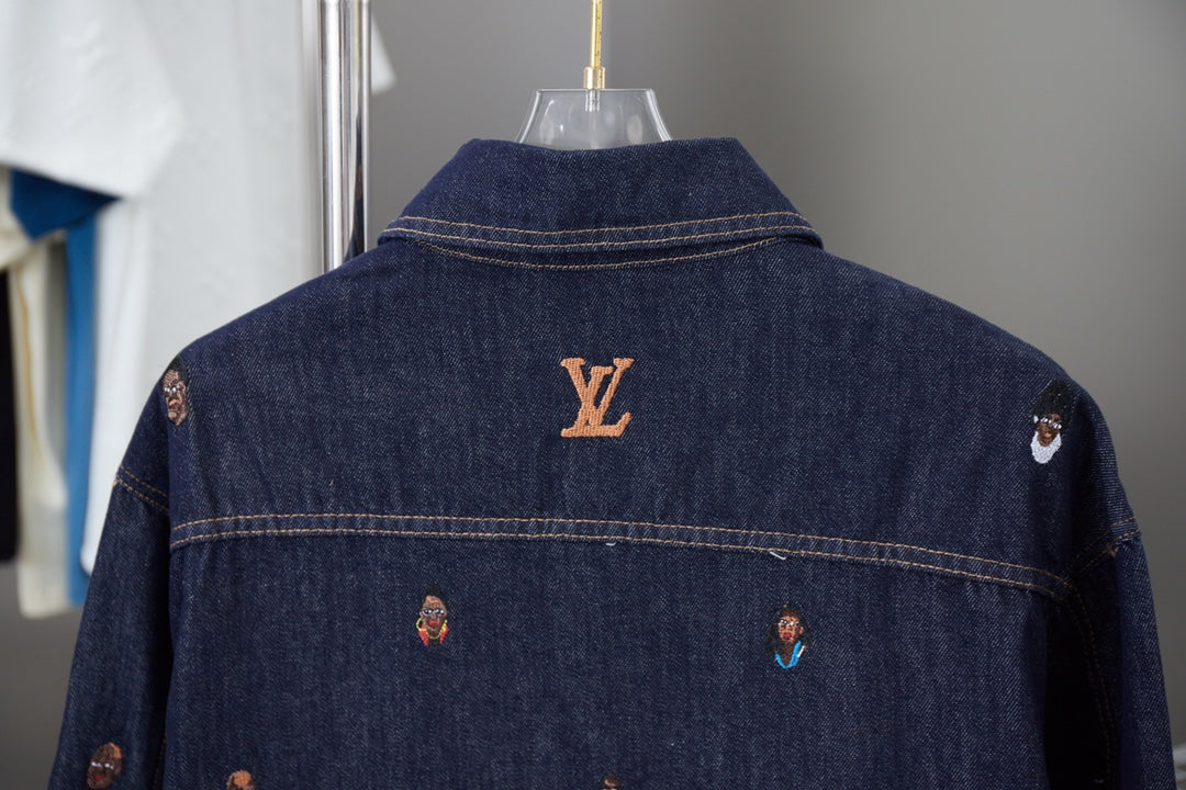 Embroidered Denim Shirt