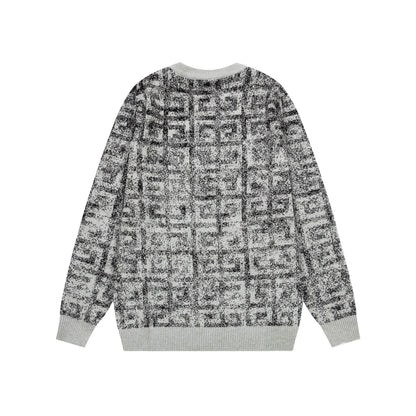 Grey Jacquard Sweater