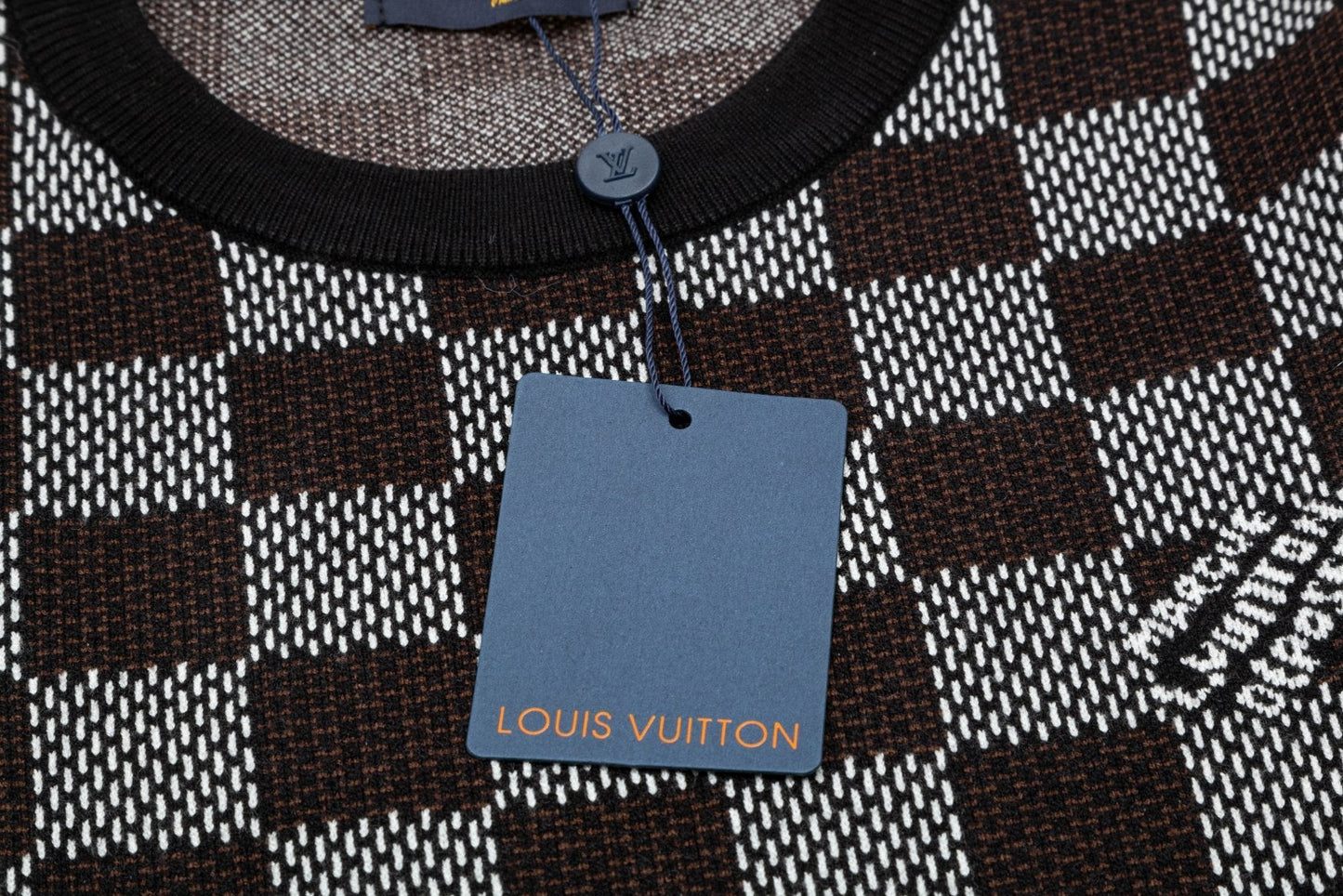 Checkerboard Jacquard Sweater