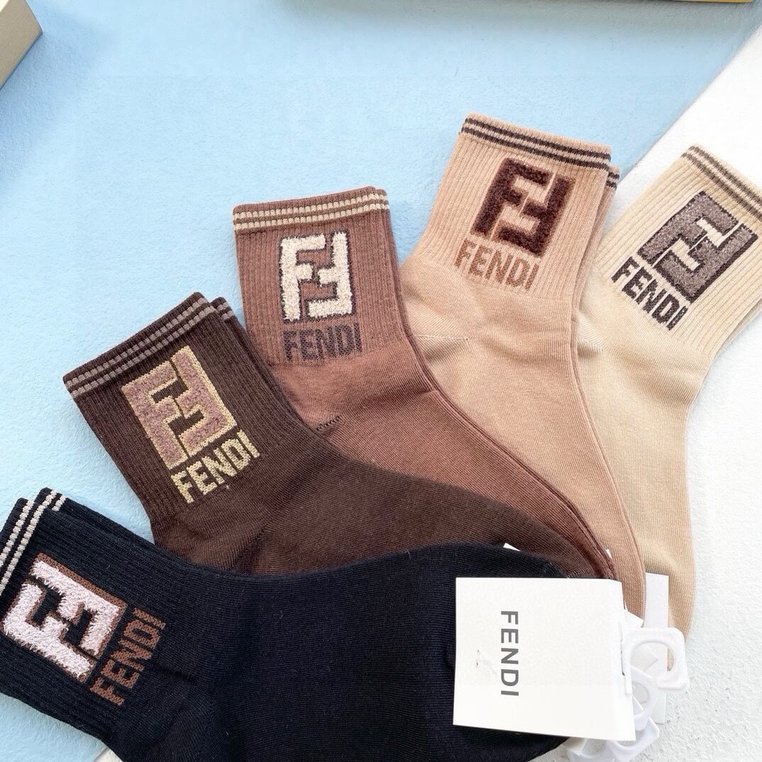 Big F New Arrival Middle-Tube Socks